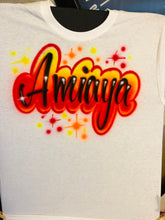 Load image into Gallery viewer, Custom Personalized Valentine’s Day Airbrush Names T-shirt