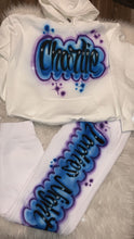 Load image into Gallery viewer, Custom Airbrush Name 2 Piece Sweatsuit