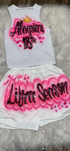 Load image into Gallery viewer, Custom Airbrush Booty Shorts Crop Top Set