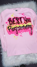 Load image into Gallery viewer, Custom  Personalized Airbrush Name Long Sleeve Comfort Long Sleeve Tee Christmas Gift for her