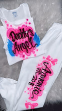 Load image into Gallery viewer, 90s Clothing Custom Personalized Airbrush Name 2 Piece Set