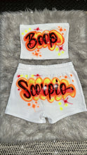 Load image into Gallery viewer, Airbrush Tube top shorts Set