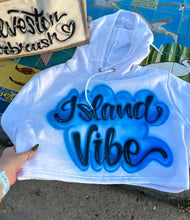 Load image into Gallery viewer, Custom Airbrush Game Day 2 Piece Sweatsuit (Cropped Hoodie + Sweatpants)