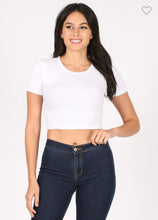 Load image into Gallery viewer, Custom Airbrush V-day  Crop Tee/ Personalized Name crop Tee/ Gift Idea