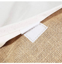 Load image into Gallery viewer, Custom Airbrush Heavy Duty Reusable Large Jute Burlap Tote Bags with Front Canvas Pocket