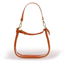 Load image into Gallery viewer, The Clara Game Day Clear Purse in Burnt Orange
