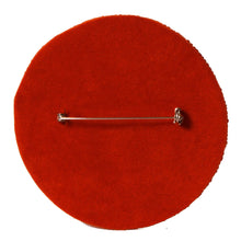 Load image into Gallery viewer, Texas Hook &#39;em Beaded Button in Burnt Orange and White
