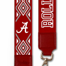 Load image into Gallery viewer, Alabama Crimson Tide "Roll Tide" 2" Wide Printed Purse Strap
