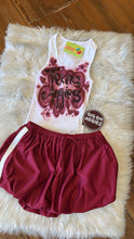 Load image into Gallery viewer, Maroon Custom Airbrush Game Day Tank Top
