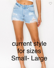 Load image into Gallery viewer, Custom Airbrush Name Jean Shorts Crop Top Set | One shoulder Crop top set |
