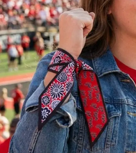 Load image into Gallery viewer, Western Kentucky Hilltoppers "Go Tops" Spirit Satin Skinny Scarf - Reversible Game Day Accessory
