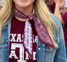 Load image into Gallery viewer, Gig ’Em Aggies Skinny Scarf
