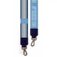 Load image into Gallery viewer, University of North Carolina "Go Heels" - 2" Wide Printed Purse Strap
