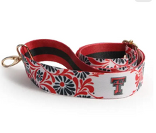 Load image into Gallery viewer, Texas Tech Floral Print Bag Strap: Reversible Crossbody Stadium Shoulder Strap
