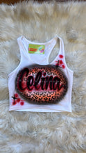 Load image into Gallery viewer, Custom Airbrush Crop Top | Low cut Crop Top | Women&#39;s Crop top
