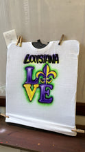 Load image into Gallery viewer, Mardi Gras Custom Personalized Airbrush Name T-shirt
