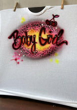 Load image into Gallery viewer, Custom Personalized Cheetah Airbrush Name T-shirt
