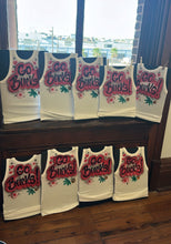 Load image into Gallery viewer, Red Custom Airbrush Game Day Tank Top
