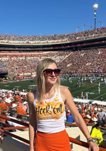 Load image into Gallery viewer, Orange Custom Airbrush Game Day Tank Top
