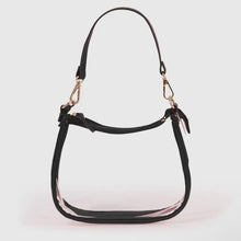 Load image into Gallery viewer, The Clara Game Day Clear Purse in Black
