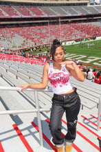 Load image into Gallery viewer, Red Custom Airbrush Game Day Tank Top
