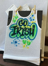 Load image into Gallery viewer, Green Custom Airbrush Game Day Tank Top

