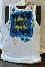 Load image into Gallery viewer, Blue Custom Airbrush Game Day Tank Top
