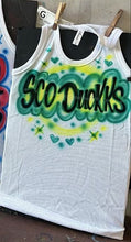 Load image into Gallery viewer, Green Custom Airbrush Game Day Tank Top
