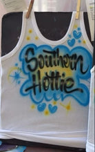 Load image into Gallery viewer, Blue Custom Airbrush Game Day Tank Top
