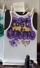 Load image into Gallery viewer, Purple Custom Airbrush Game Day Tank Top
