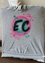 Load image into Gallery viewer, Custom Airbrush Game Day Hoodie | Customizable Gray Hoodie | Personalized Game Day Hoodie
