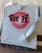 Load image into Gallery viewer, Custom Airbrush Game Day Hoodie | Customizable Gray Hoodie | Personalized Game Day Hoodie
