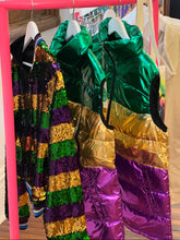 Load image into Gallery viewer, 🎭 Mardi Gras Metallic Colorblock Vest – One Size
