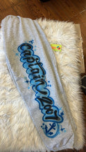 Load image into Gallery viewer, Custom Airbrush 2 piece Sweat Set | Personalized Name Crewneck Sweater &amp; Sweatpants
