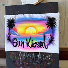 Load image into Gallery viewer, Custom Airbrush Tube Top, Personalized Name Tube Top, Bandeau Top
