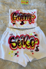 Load image into Gallery viewer, Custom Airbrush Tube Top, Personalized Name Tube Top, Bandeau Top
