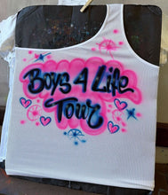 Load image into Gallery viewer, Custom Airbrush One Shoulder Crop Tank Top

