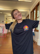 Load image into Gallery viewer, Galveston Orange Sunset Airbrush-Style Tee
