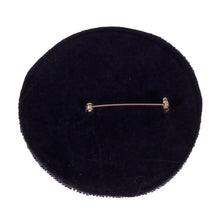 Load image into Gallery viewer, University of Virginia &quot;UVA&quot; Beaded Button in Navy and Orange - Game Day Pin
