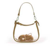 Load image into Gallery viewer, The Clara Game Day Clear Purse in Gold
