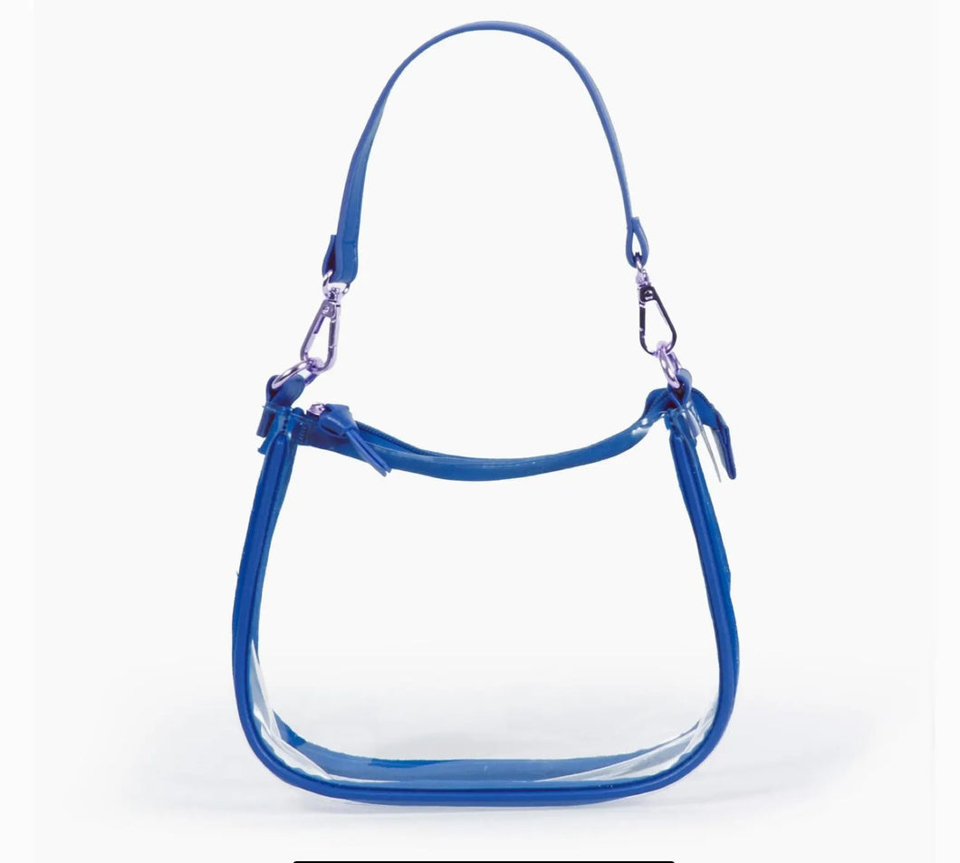 The Clara Game Day Clear Purse in Blue