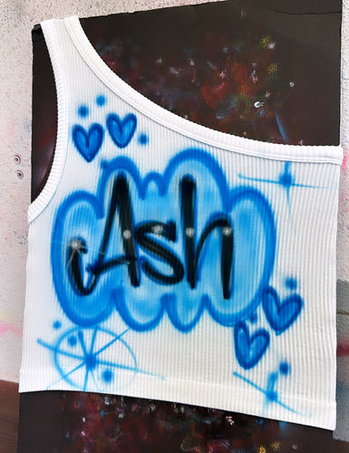 Custom Airbrush Crop Top | Low cut Crop Top | Women's Crop top