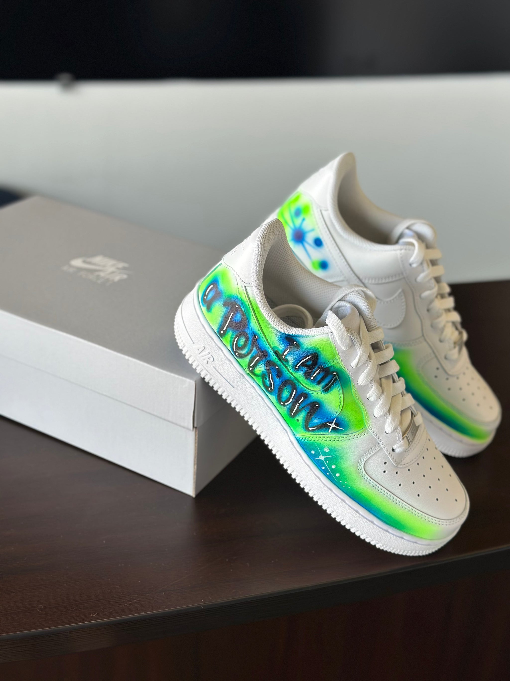 Airbrush Custom Airforce 1 AF1 Women s Custom Sneakers Galveston Airbrush