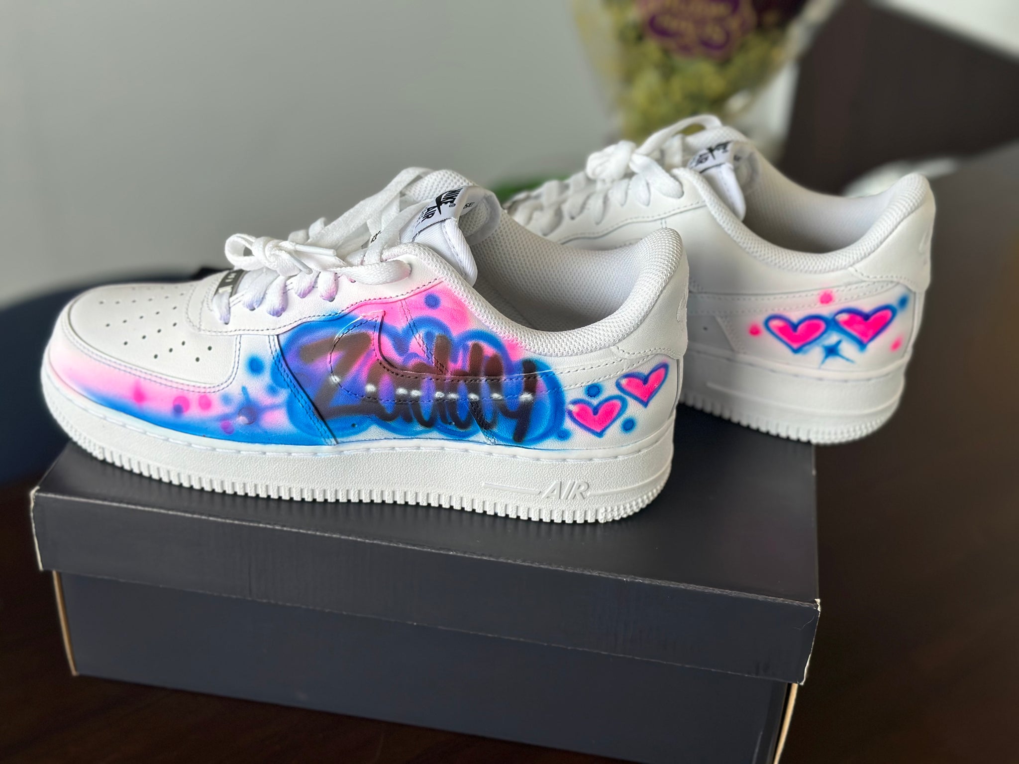 Airbrush Custom Airforce 1 Sneakers