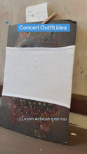 Load and play video in Gallery viewer, Custom Airbrush Tube Top, Personalized Name Tube Top, Bandeau Top

