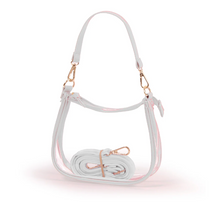 Load image into Gallery viewer, The Clara Game Day Clear Purse in White
